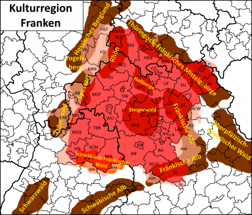 Kulturregion Franken inkl. Mittelgebirge